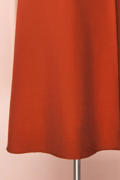 Piastow Rust Orange Short Sleeve Midi Dress | Boutique 1861