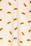 Piechowice White Pineapple Short Dress | La petite garçonne fabric