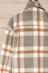 Pietrapaolo Grey Plaid Wool Shirt Jacket | La petite garçonne back close up
