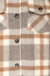 Pietrapaolo Grey Plaid Wool Shirt Jacket | La petite garçonne fabric