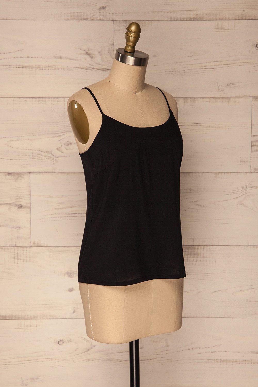 Pilos Charbon Black Loose Tank Top | La Petite Garçonne