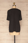 Pinhel Black Basic Loose T-Shirt | La petite garçonne back view