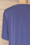 Pinhel Indigo Basic Loose T-Shirt | La petite garçonne back close-up