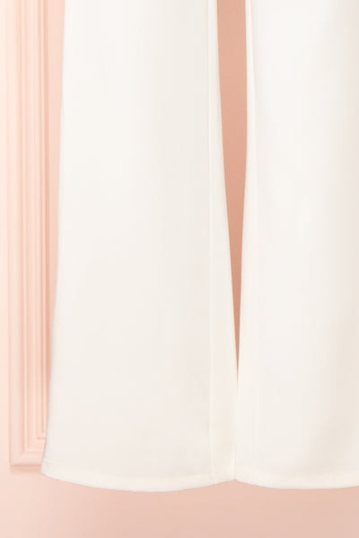 Plaisance Bridal Jumpsuit w/ Removable Tulle Skirt | Boudoir 1861 bottom close-up
