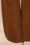 Pniewy Brown Long Knit Cardigan | La petite garçonne bottom