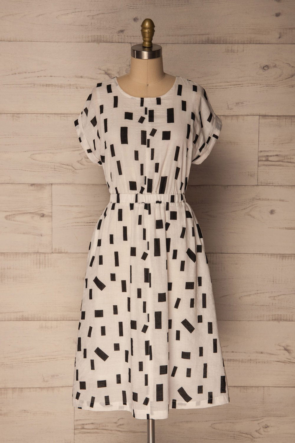 Podence White & Black A-Line Dress | La Petite Garçonne Chpt. 2