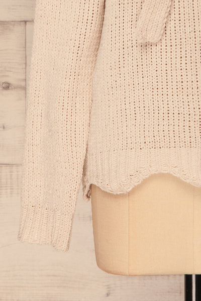 Poeke Jour Cream Knit Sweater with Bow | La Petite Garçonne 7
