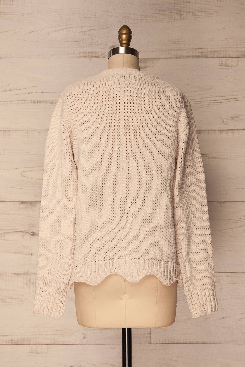 Poeke Jour Cream Knit Sweater with Bow | La Petite Garçonne 5