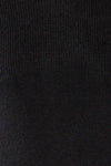 Polikh Black Puffy Sleeve Knit Top | La petite garçonne fabric