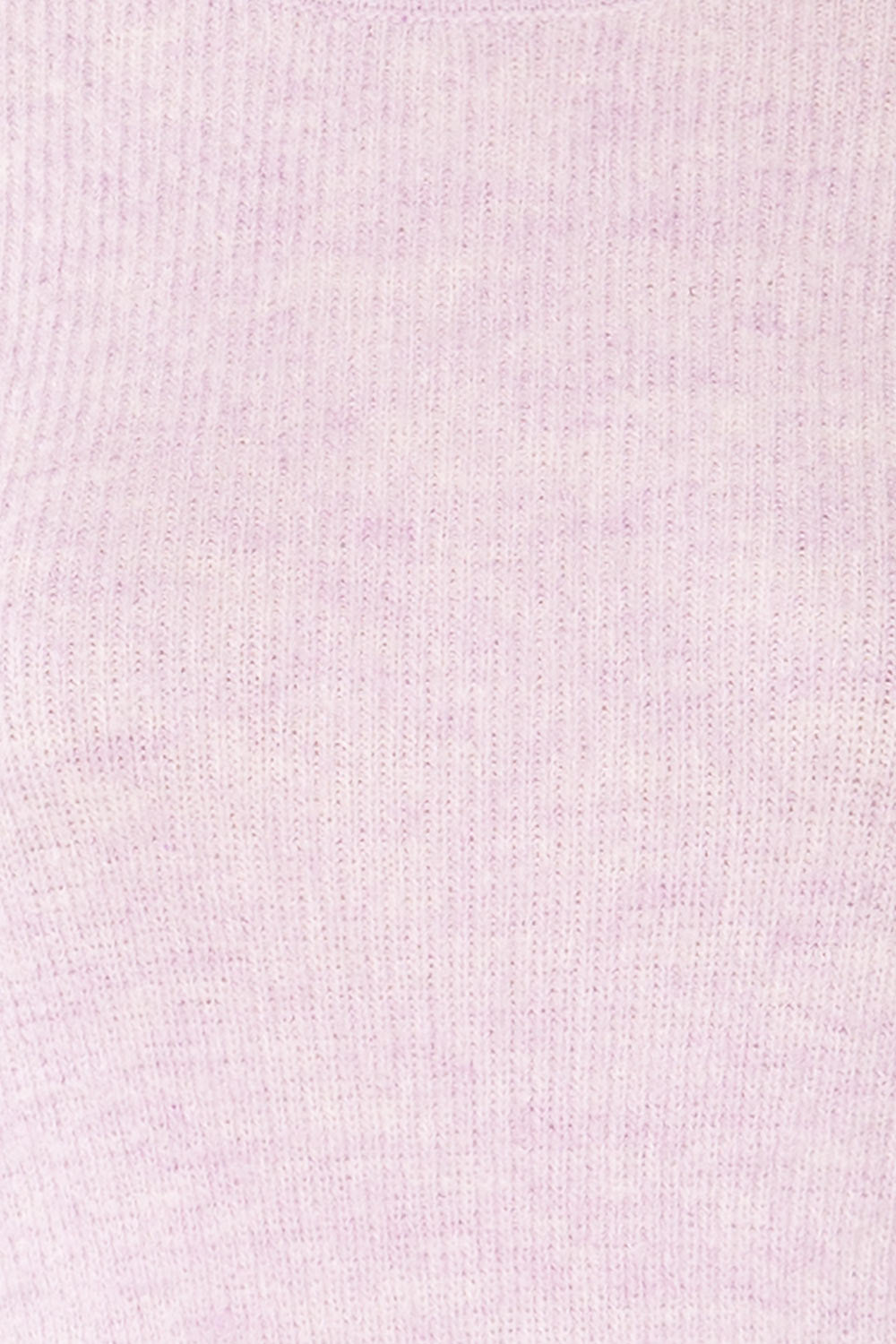 Polikh Lilac Puffy Sleeve Knit Top | La petite garçonne fabric 
