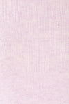 Polikh Lilac Puffy Sleeve Knit Top | La petite garçonne fabric