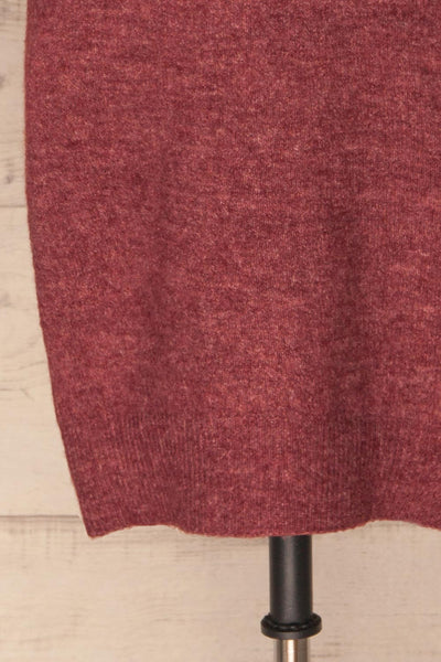 Poorto Dark Pink Short Knitted Dress | La petite garçonne bottom