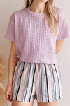 Maitee Stripes Multicolour Striped Shorts | La petite garçonne