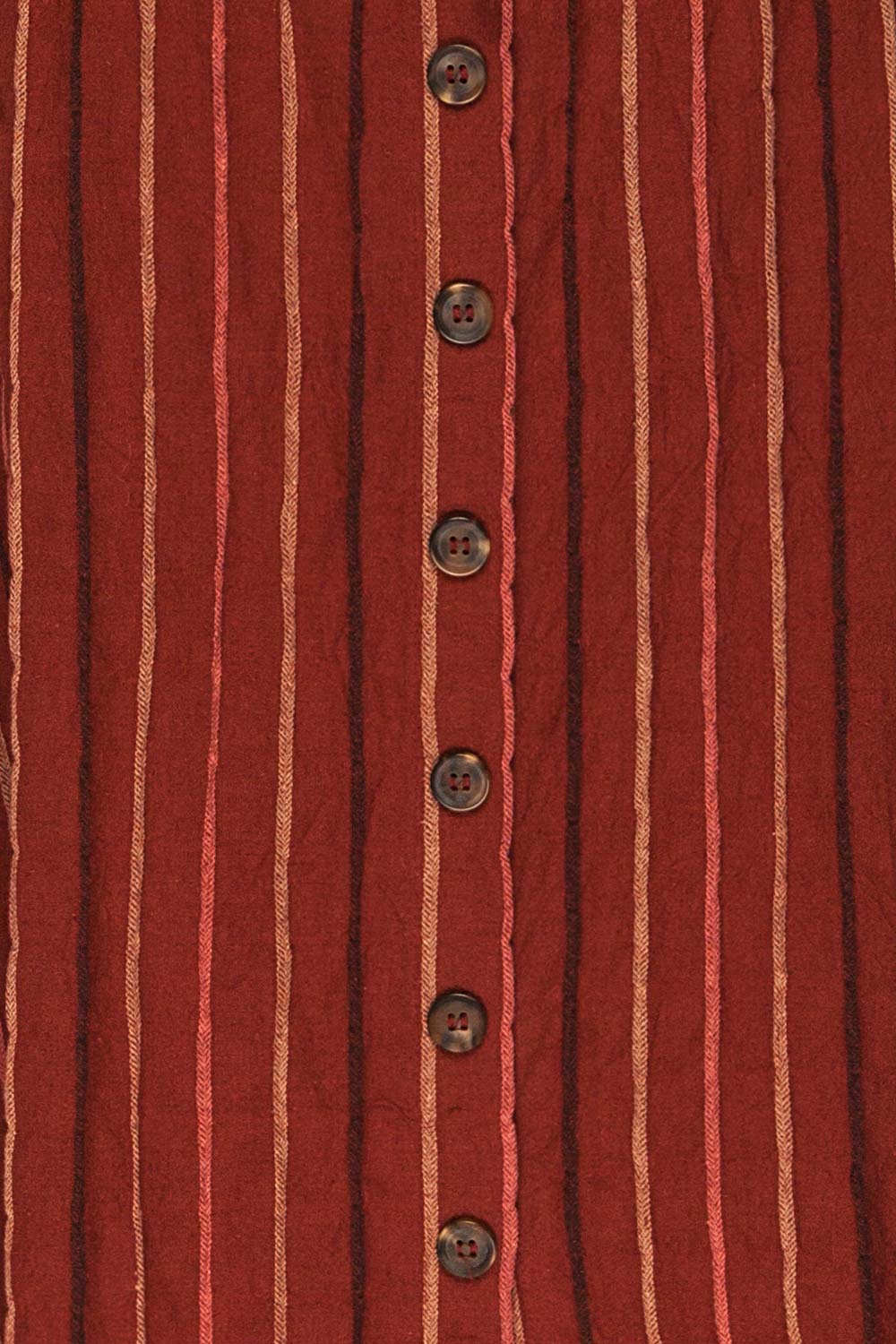 Porrima Striped Dress | Robe Mi-longue | La Petite Garçonne fabric detail 