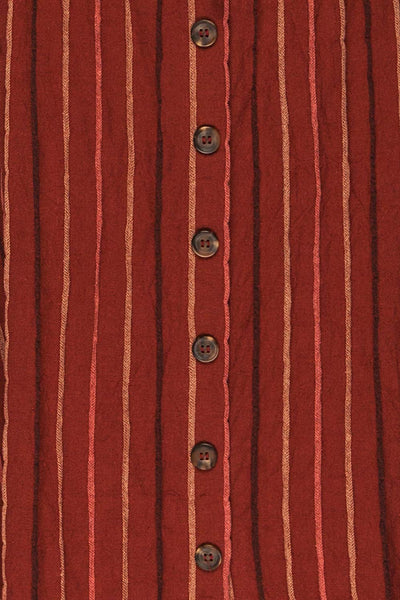 Porrima Striped Dress | Robe Mi-longue | La Petite Garçonne fabric detail