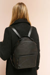 Possum Black Leather Ted Baker Backpack | La Petite Garçonne Chpt. 2 on model