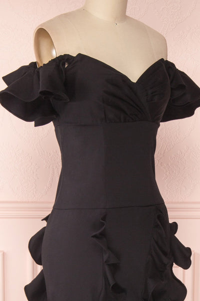 Potifara | Black Maxi Dress