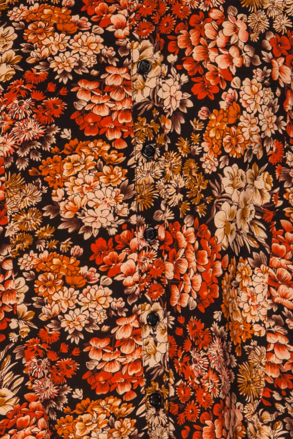 Pozega Black Floral Print Shirt | La petite garçonne fabric