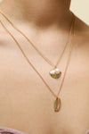 Praeesse Golden Sea Shell Pendant Necklace | La Petite Garçonne 2