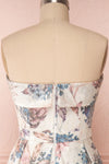 Prencelia White Floral Bustier Maxi Dress | Boudoir 1861back close up