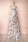 Prencelia White Floral Bustier Maxi Dress | Boudoir 1861 side view