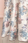 Prencelia White Floral Bustier Maxi Dress | Boudoir 1861 skirt