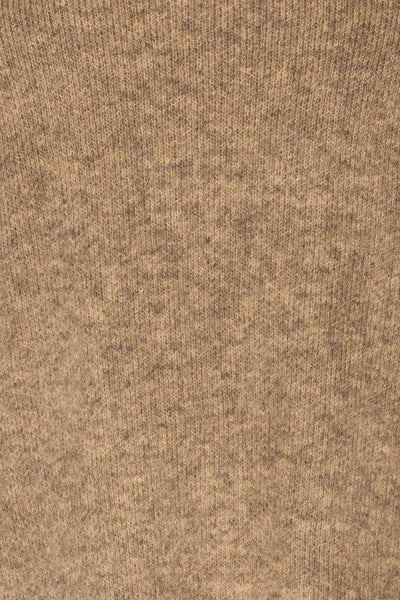 Qormi Grey Long Knitted Cardigan | La petite garçonne fabric