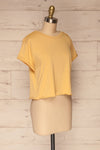 Quarreni Light Yellow Crop T-Shirt | La petite garçonne side view