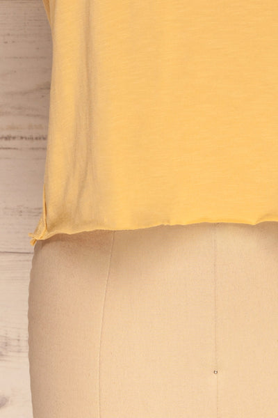 Quarreni Light Yellow Crop T-Shirt | La petite garçonne bottom