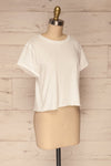 Quarreni White Crop T-Shirt | La petite garçonne side view