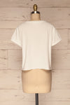 Quarreni White Crop T-Shirt | La petite garçonne back view