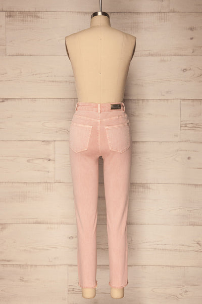 Quarzina Blush Pink High-Waisted Jeans | La Petite Garçonne 5