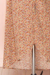 Queluz Yellow Floral Maxi Dress w/ Slit | Boutique 1861 bottom