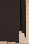 Rachel Black Cut-Out Party Dress | Robe skirt close up| La Petite Garçonne