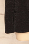 Raciborska Black Sparkly Blazer | La Petite Garçonne bottom close-up