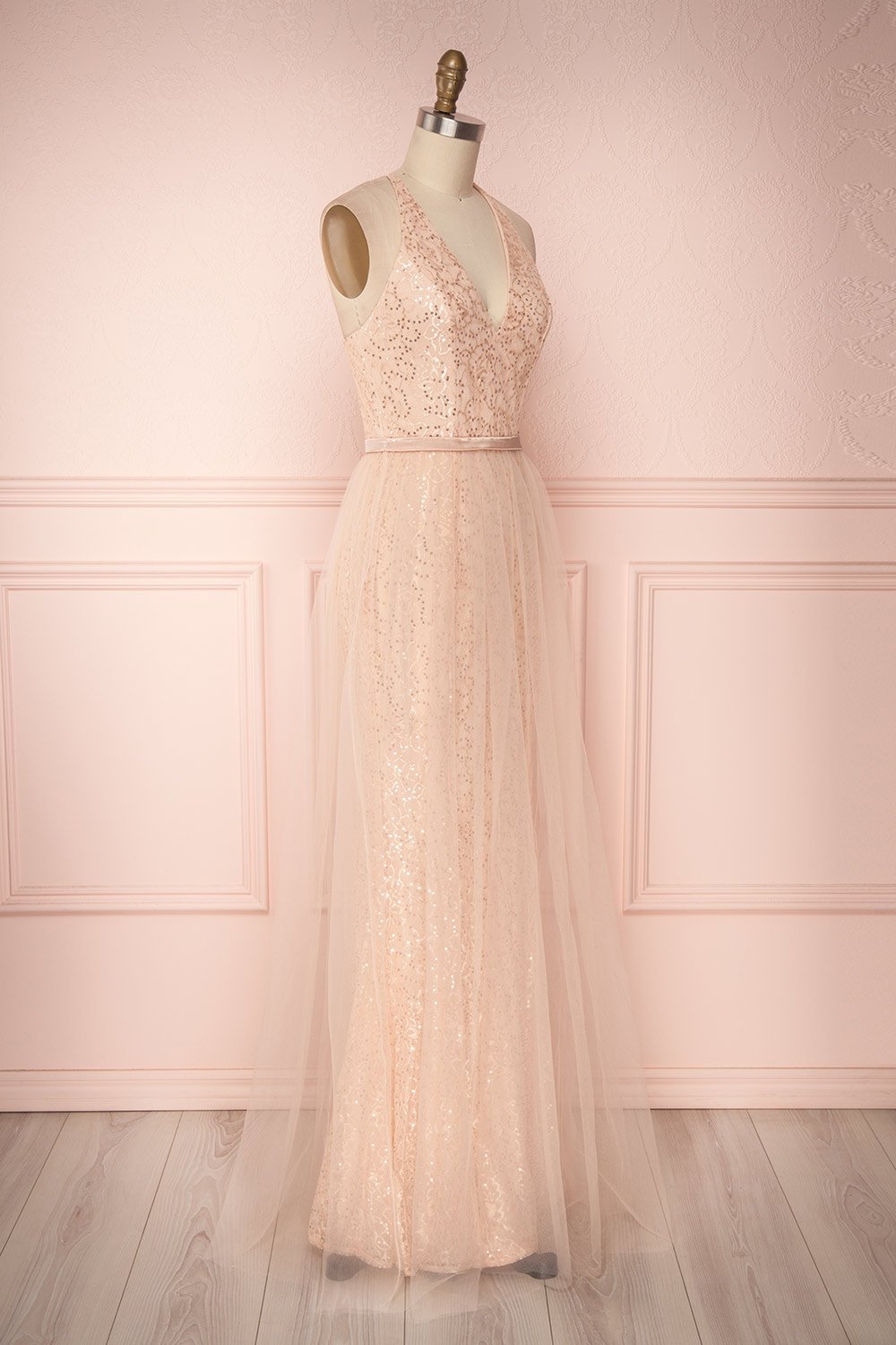 Blush sequins dress hotsell