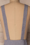 Radovan Navy Striped High Waisted Midi Skirt | La Petite Garçonne