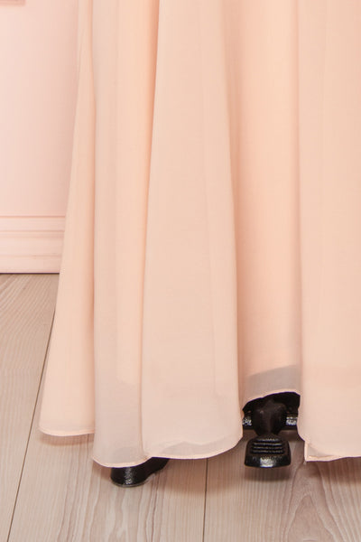 Rakel Blush Pink Chiffon & Lace A-Line Gown | Boudoir 1861