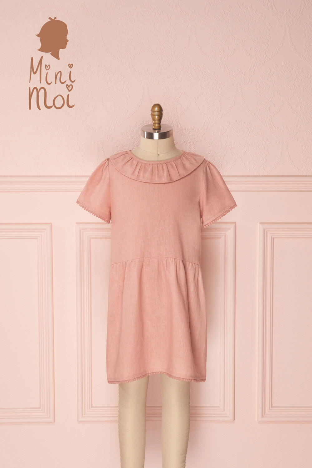 Ranim Pink Mini Kids Pink Summer Dress | Boutique 1861