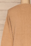 Ravenne Beige Knitted Sweater | La petite garçonne back close-up