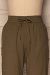 Reigate Olive Green Tapered Summer Pants | La Petite Garçonne