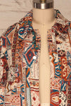 Renardmont Patterned Long Sleeve Jacket | La petite garçonne front close up open