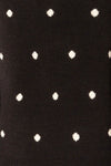 Resen Black Polka Dot Knitted Top | La petite garçonne fabric