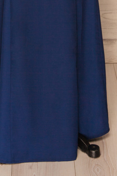 Rezina Navy Blue Strapless Maxi Dress skirt | La petite garçonne