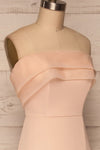 Rezina Pink Strapless Maxi Dress side close up | La petite garçonne