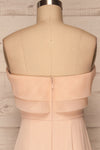 Rezina Pink Strapless Maxi Dress back close up | La petite garçonne