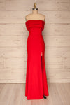 Rezina Red Strapless Maxi Dress | La petite garçonne
