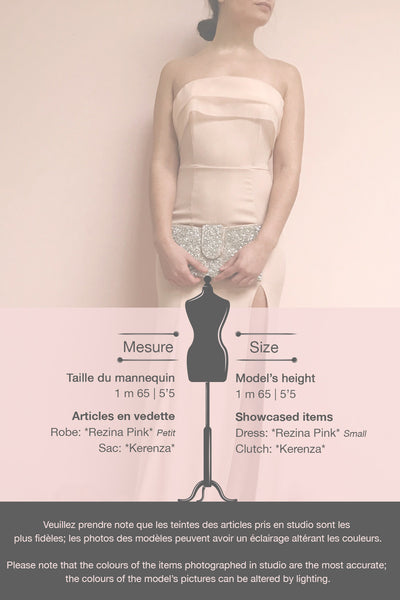 Rezina Pink Strapless Maxi Dress | La petite garçonne template