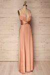 Roksem Rose | Pink Satin Gown