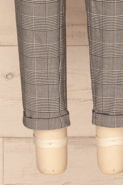 Ronhee Grey Plaid Straight Leg Pants | La petite garçonne bottom